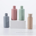 Custom Color Empty Wheat Straw Plastic Biodegradable Shampoo Bottle Lotion Bottle